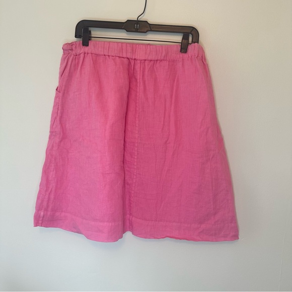 J. Crew Factory Pink Linen Skirt Medium - Picture 2 of 9